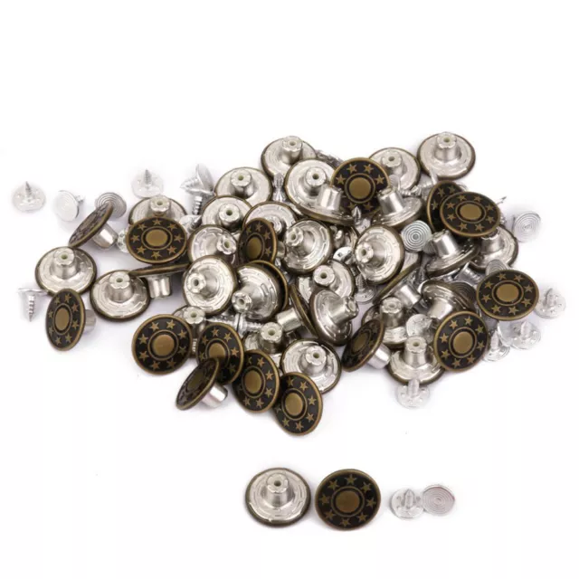 50 Pcs Jeans Button Matte Tack Button Jean Tack Trousers Belts Clothes