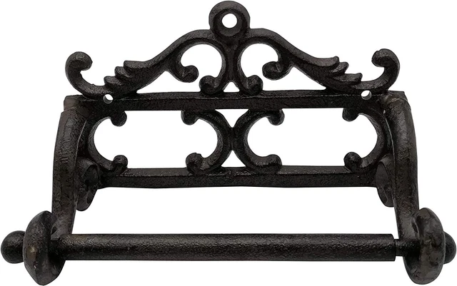 Comfy Hour Antique and Vintage Ocean Collection Cast Iron Tissue Holder, Aged