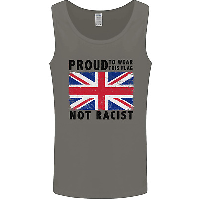 Orgoglioso da indossare BANDIERA non razzista Union Jack Da Uomo Canotta Tank Top