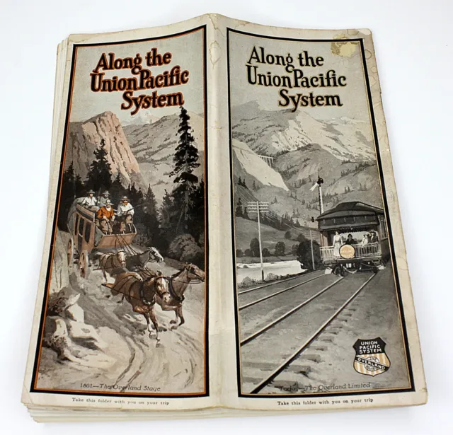 1920 ALONG THE UNION PACIFIC SYSTEM Railroad Travel Brochure Overland Limited