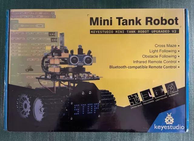 BNIB Robot Intelligent Compatible With Arduino Sensors Mini Tank Smart