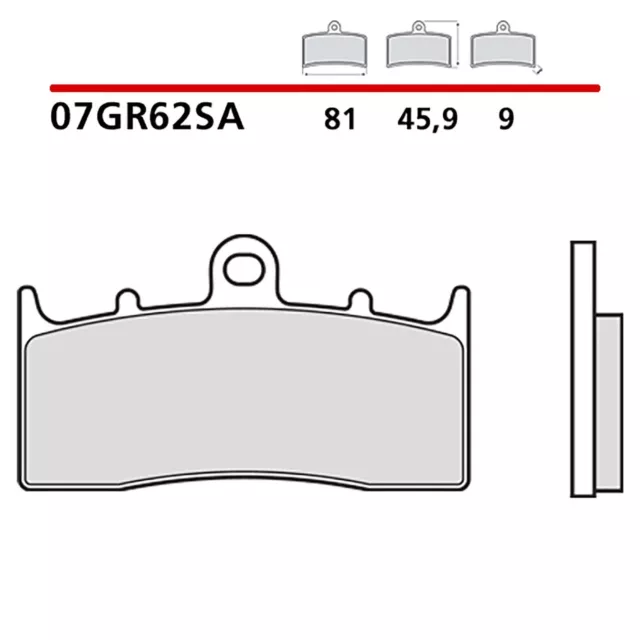 Brembo Kit Pastiglie Freno Anteriore Bmw R 1150 R Rockster 06-Cod. 07Gr62Sa