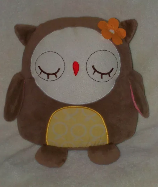 Cocalo Baby In The Woods Plush Owl Flower Soft Toy Pillow Decor