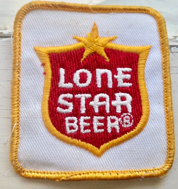 Lone Star Beer Vintage Patch Rectangle Shape
