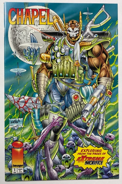 Chapel #1 February 1995 (Part 1 Of 2) Variant Cover Rob Liefield - Image Comics