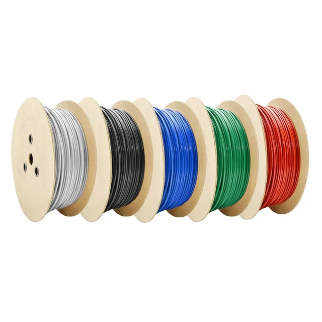 1x7 CÂBLES GAINE PVC GALVANISÉ acier enrobe revetu toron corde filin zingué
