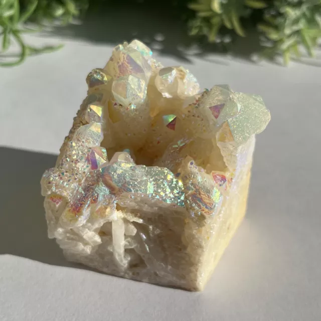 Beautiful Aura Milky Quartz Cluster Healing Crystal 142g - 5.5cm 2