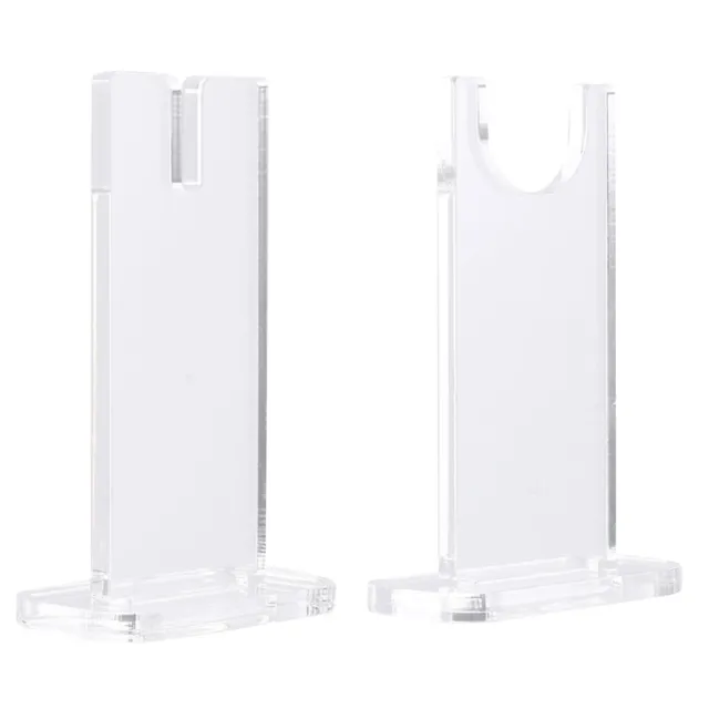 2 Pcs Acrylic Display Stand Fixed Blade Collections Display Stand Holder fo O6P3