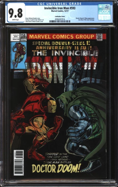 Invincible Iron Man (2017) #593 Lenticular Cover CGC 9.8 NM/MT