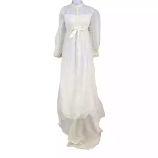 Alfred Angelo Original By Edythe Vincent M Vintage Wedding Dress Ivory Lace