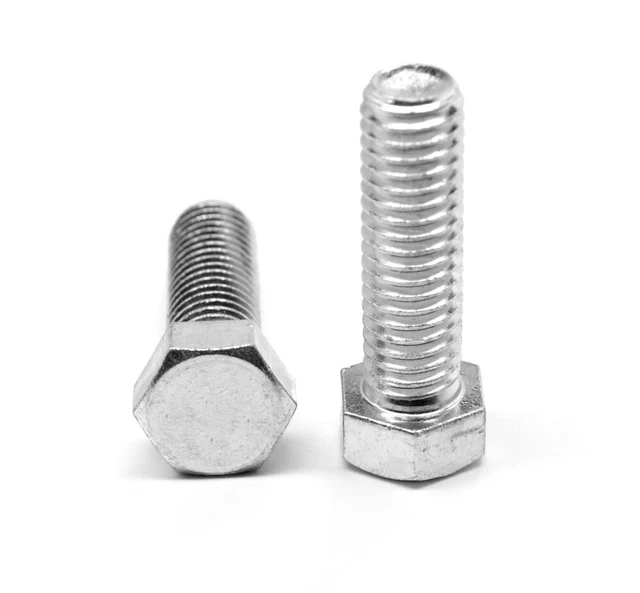 1/2-13 X 1\" Grade 5 USS Coarse Zinc Finish Hex Cap Screw-Fully Threade...