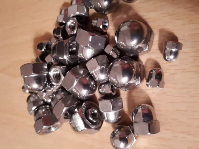 Hat nuts DIN 1587 stainless steel A2 nuts M3 M4 M5 M6 M8 M10 M12 M14 M16  M20 M24