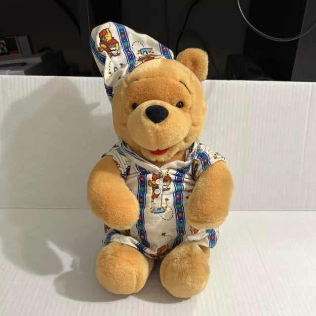 Vintage Walt Disney Store Winnie The Pooh Pajama Plush Bear Holiday 13” Inches Vintage Walt Disney Store Winnie The Pooh Pajama Plush Bear Holiday 13” Inches