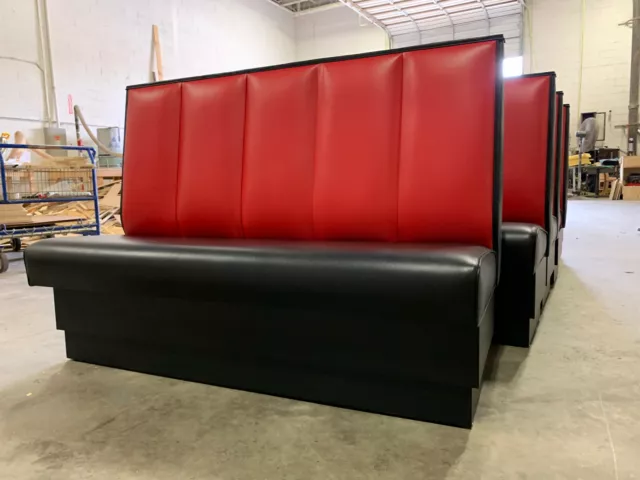 Restaurant Booth Channel back design single and double 60"Long x 42" high