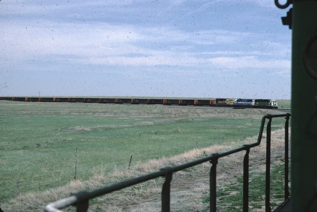 BN Burlington Northern EMD SD60MAC Kodachrome Original Kodak Slide