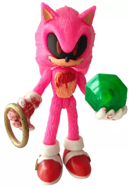 Super Sonic.exe 6 mexican hard plastic action figure hedgehog