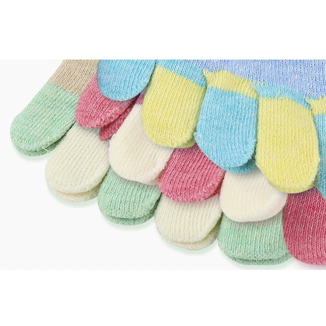 2 Pairs Cotton Toe Socks Heater Socks Women Non Skid Socks Casual Socks 3