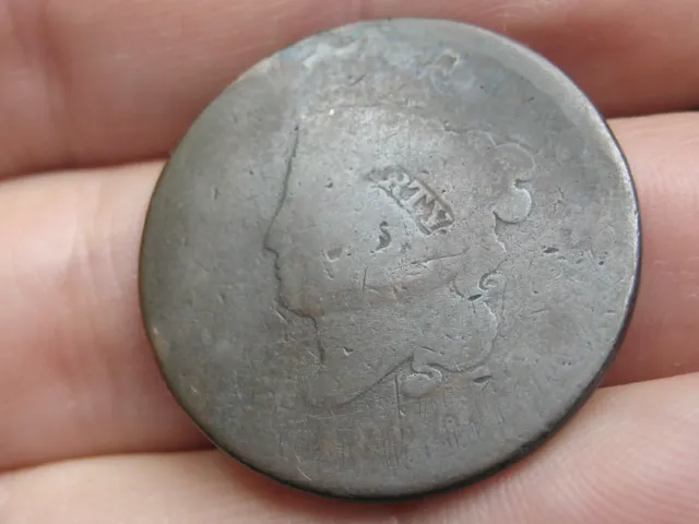 1822 Matron Head Large Cent Penny- Lowball, Heavily Worn, PO1 Candidate?