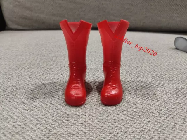 1/6 Batman Red Shoes Boots Props Accessories For 12'' Male Action Figure Body To