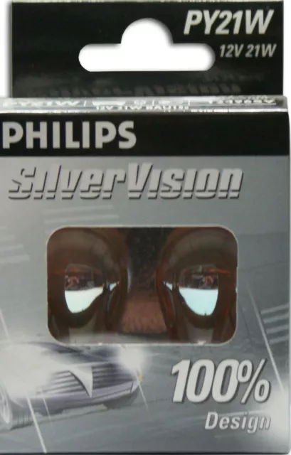 SilverVision PY21W Indicator Car Bulbs (Twin)