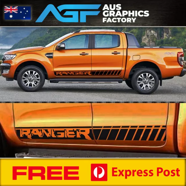 Strips with logo sticker for Ford Ranger side