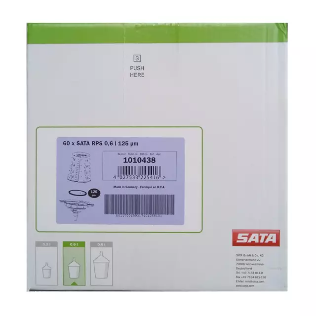 SATA RPS Wechselbechersystem 0,6L 125my, 57-teilig * 125062