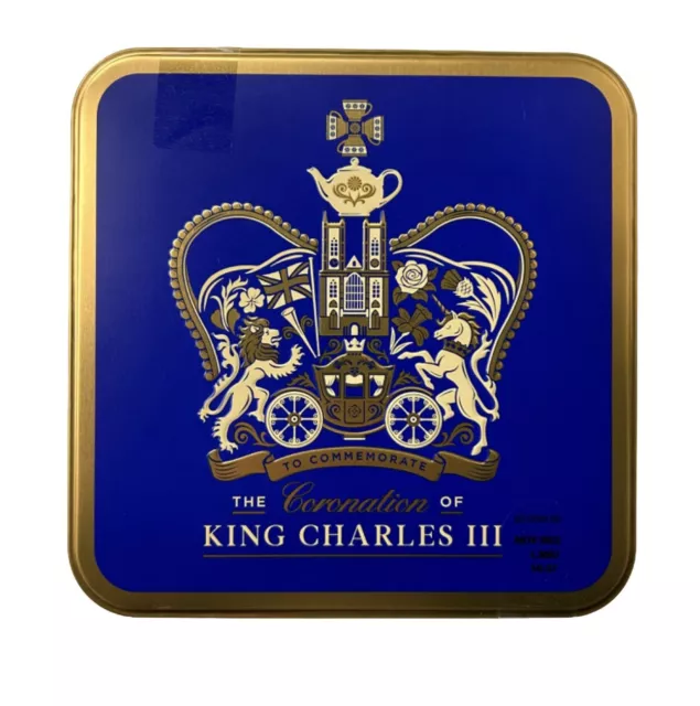 LIMITED EDITION KING Charles III Coronation 2023 Shortbread Biscuit Tin ...