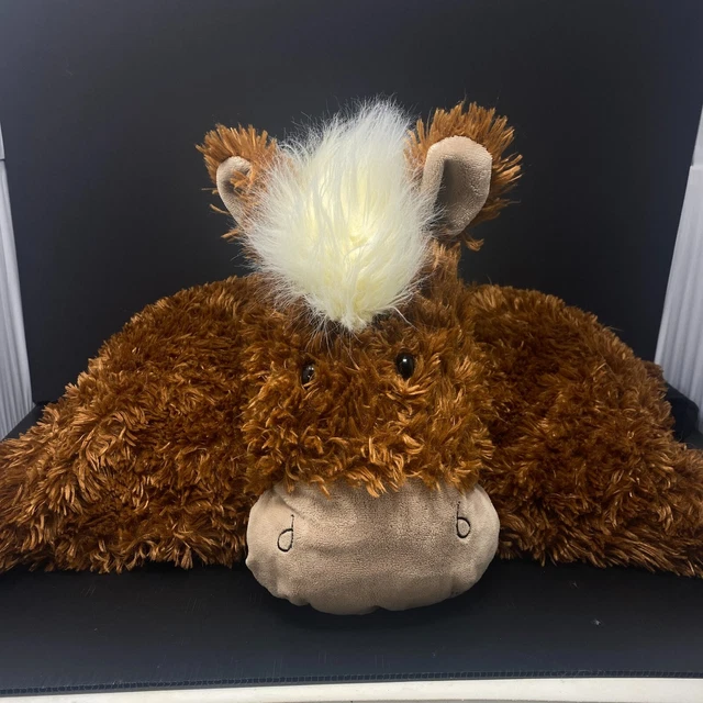 JELLYCAT TRUFFLES HORSE Plush Pony Brown Shaggy 28" Large Pillow Pet