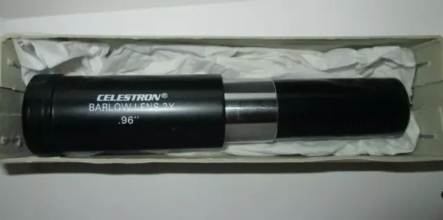 Lente Celestron Barlow 2x 0,96" y adaptador para telescopio - Hecho en Japón