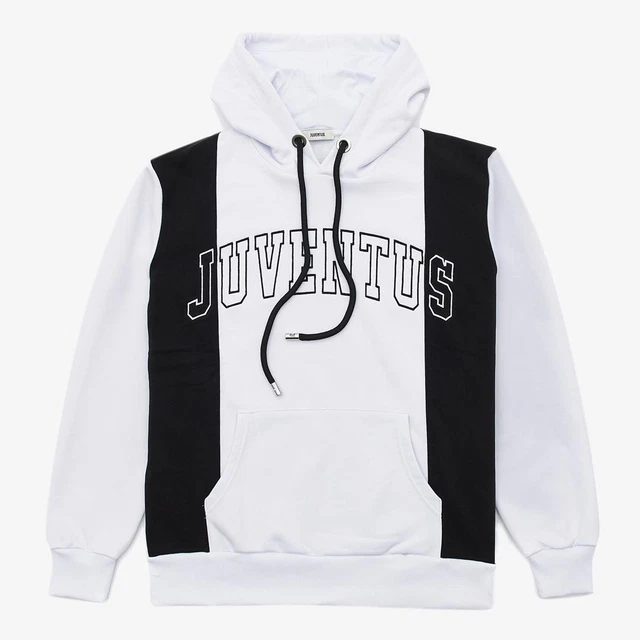 FELPA JUVENTUS ORIGINALE con Cappuccio Collezione Icon Cut & Sew Bianconero  Uomo EUR 91,90 - PicClick IT