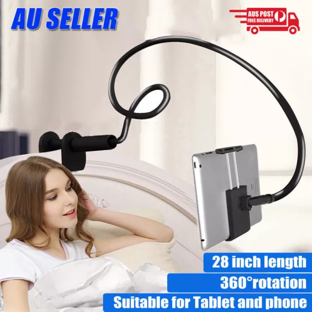 360°Rotating Tablet Stand Holder Lazy Bed Desk Mount iPhone Samsung Mobile Phone