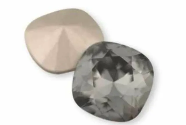 1 PERLE Cabochon SWAROVSKI® ELEMENTS 12 mm (4470) BLACK DIAMOND