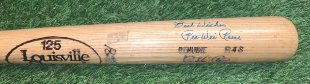 Pee Wee Reese Brooklyn Dodgers Signed Signature Model Bat JSA