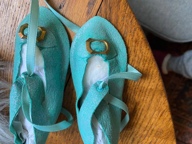 Chaussures cuir Jumeau® 8.5cm pour poupée ancienne Française