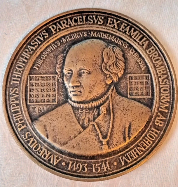 MEDAILLE &AUREOLUS PHILIPPUS THEOPHRASTUS PARACELSUS...