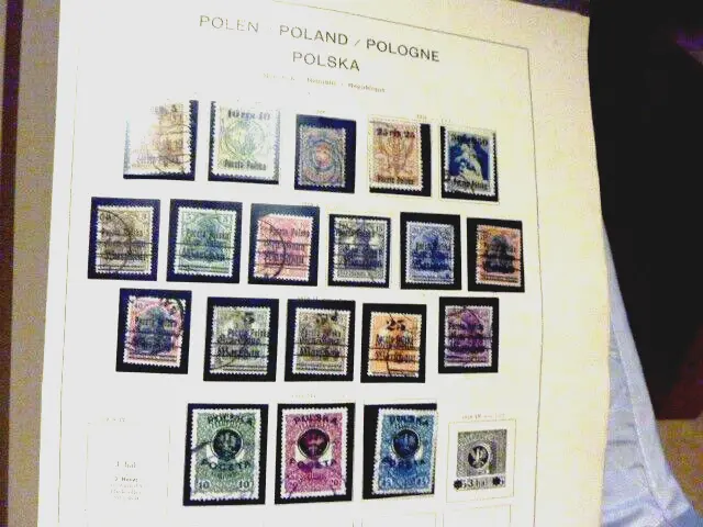 Briefmarkensammlung Polen in Schaubek fordruck Album 1860 -1972
