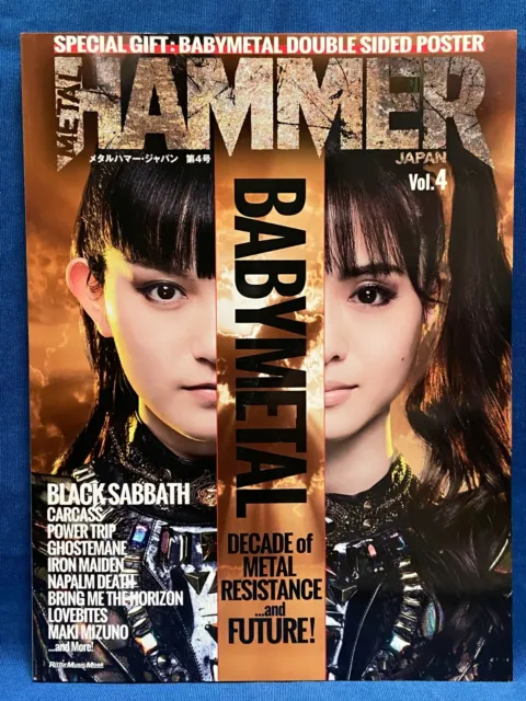 METAL HAMMER JAPAN Vol.4 Magazine Babymetal Lovebites Iron Maiden Carcass
