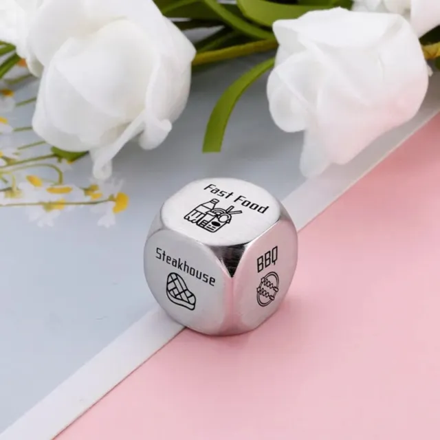 Creative Fun Fashion Dinner Food Metal Dice For Valentine's Day Anniversary Gift