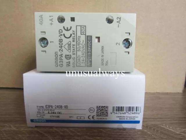 1PCS Omron Solid State Relay G3PA-240B-VD 5-24VDC New In Box