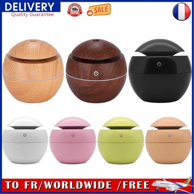 LED USB Intelligent Induction Wood Grain Humidifier Ultrasonic Air Diffuser