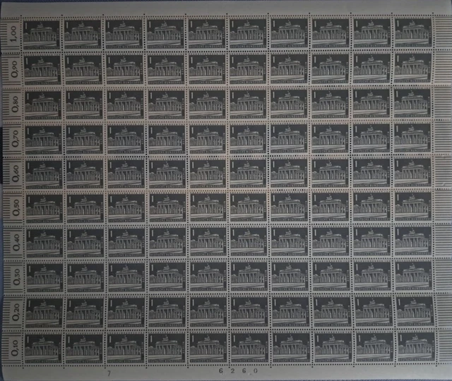 Briefmarken Berlin Bogen mit Bogenzähler Berliner Stadtbilder 140 y postfrisch 2