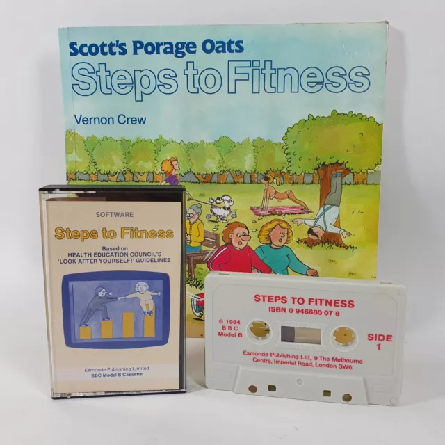 Steps To Fitness BBC Micro B Game Cassette Scott's Porage Oats 1984