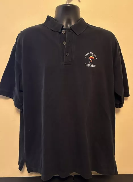 Guiness Beer Polo XL Official Merchandise Toucan Logo Lovely Day for a Guiness