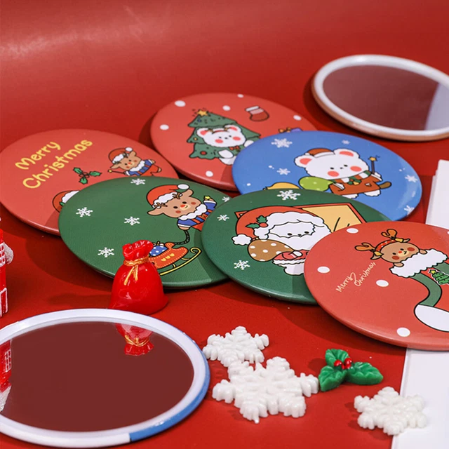 10 Pcs Handtaschenspiegel Schminkspiegel Für Weihnachten Handspiegel Niedlich