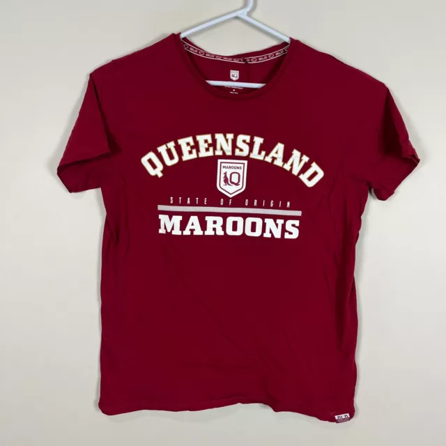 Queensland Maroons QLD Rugby League Casual Origin Tee T Shirt Men's Medium M