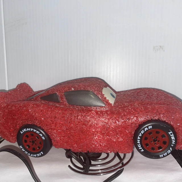 DISNEY PIXAR CARS Lightning McQueen Glow Night Light Table Lamp Kids