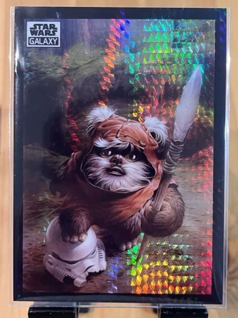 2022 Topps Chrome Star Wars Galaxy Wicket Prism Refractor 43/75