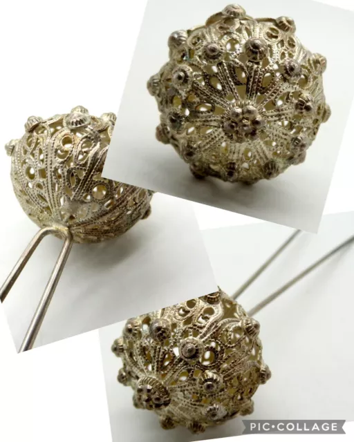 800 Silber Haarnadel Trachtenschmuck (L)051 800 Silber Haarnadel Trachtenschmuck (L)051