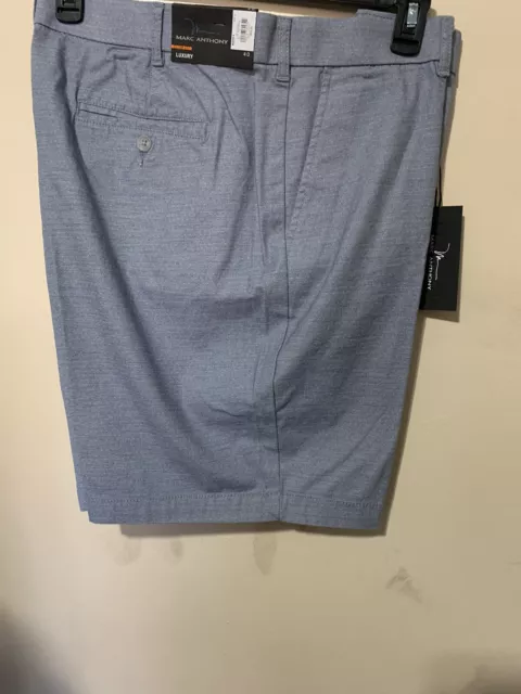Marc Anthony Luxury Mens Gray Slim Fit Shorts SZ 40 NWT $50