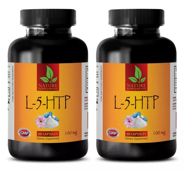 serotonin release - L-5-HTP - sleeping aids for insomnia - 2 Bottles